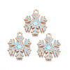 Christmas Style Alloy Enamel Pendants X-ENAM-Q442-68A-1