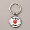 Teacher's Day Time Gem Keychain KEYC-WH0029-51B-P-1
