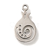 201 Stainless Steel Pendants STAS-R136-01P-04-1