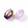 Transparent UV Plating Acrylic Beads OACR-I015-34-2
