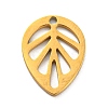 304 Stainless Steel Charms LS-STAS-Q306-01G-C-1