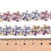 Electroplate Glass Beads Strands EGLA-T028-02J-4