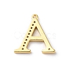 Rack Plating Brass Micro Pave Cubic Zirconia Pendant KK-H449-76G-19-2