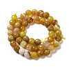 Natural Striped Agate/Banded Agate Beads Strands G-A246-8mm-01-3