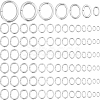 1050Pcs 7 Styles 304 Stainless Steel Jump Rings STAS-BBC0010-05-7