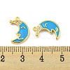 Brass Micro Pave Cubic Zirconia Pendants KK-P258-18G-3