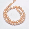 Natural Cultured Freshwater Pearl Beads Strands PEAR-F007-48A-01-2