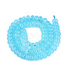 Imitation Jade Crackle Glass Beads Strands GLAA-Q108-05A-A03-2