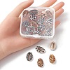 Printed Natural Cowrie Shell Beads SHEL-YW0001-02-4