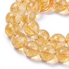 Natural Citrine Beads Strands G-E326-12mm-01-3