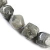 Natural Labradorite Nuggets Beaded Necklaces for Women Men NJEW-K388-01E-01Z-2