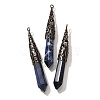 Natural Sodalite Pointed Big Pendants G-P560-02R-05-1