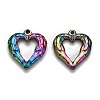 304 Stainless Steel Open Pendants STAS-I105S-09M-C-2