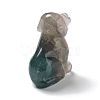 Natural Fluorite Carved Healing Dog Figurines DJEW-F025-01B-3