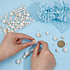 198Pcs 3 Styles Dyed Synthetic Turquoise Beads Strands G-FI0001-24-3