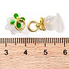 Natural Agate Flower Charms KK-NH0005-01G-3