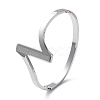 304 Stainless Steel Hinged Bangles for Women BJEW-A011-20P-4