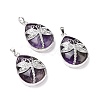 Natural Amethyst Pendants X-G-G900-01P-06-1