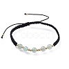 Adjustable Natural Green Aventurine Braided Bead Bracelets BJEW-JB04599-03-1