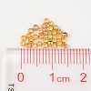 Brass Crimp End Beads X-E002-G-3