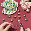 80Pcs 8 Colors Imitation Jelly Glass Beads Pendants PALLOY-CJ00082-5