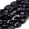 Natural Black Tourmaline Beads Strands G-L493-51-1