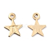 Brass Charms KK-O131-10G-2