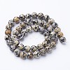 Natural Dalmatian Jasper Beads Strands X-GSR004-3
