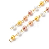 Handmade Glass Pearl Beaded Chains AJEW-JB01136-04-1