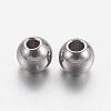 Tarnish Resistant 201 Stainless Steel Beads STAS-R033-3mm-2