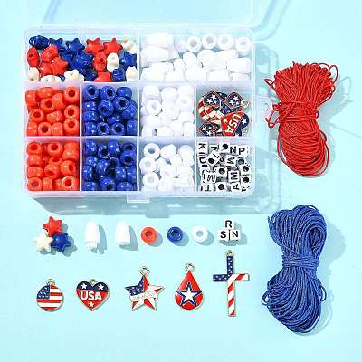 Independence Day DIY Necklaces/Bracelets Making Kits DIY-FS0009-70-1