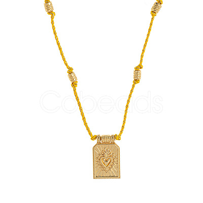 Brass and Enamel Pendant Necklaces FS-WG2CA9F-08-1