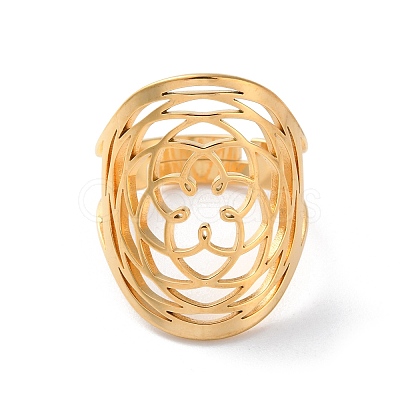 304 Stainless Steel Open Rings for Women RJEW-S240-03G-1