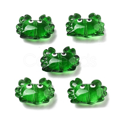 Transparent Glass Enamel Beads LAMP-V001-08A-1