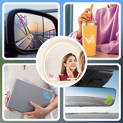 1Pc Waterproof PVC Electrostatic Stickers DIY-OC0013-20C-1