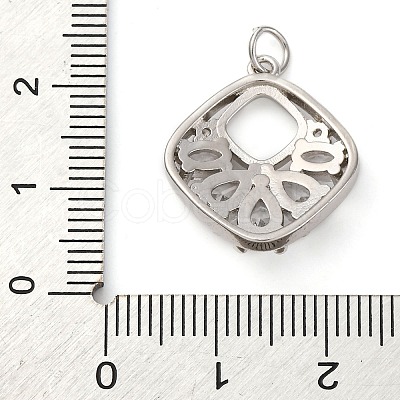 Brass Micro Pave Cubic Zirconia Pendants KK-P308-69P-1