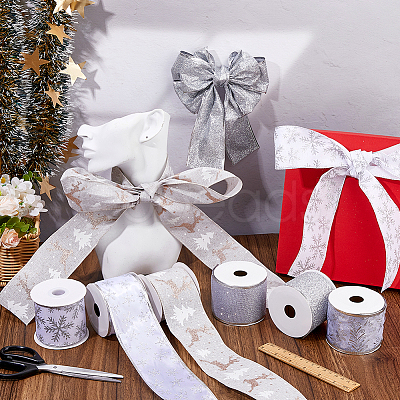 30 Yards 6 Styles Polyester with Plastic Ribbons OCOR-FH0001-58-1