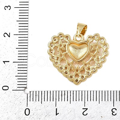 Brass Micro Pave Cubic Zirconia Pendants KK-A269-07G-1