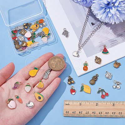 44Pcs 22 Styles Alloy Pendants FIND-AR0006-38-1
