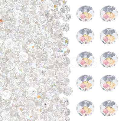 Electroplate Glass Beads Strands EGLA-LT0001-06B-1