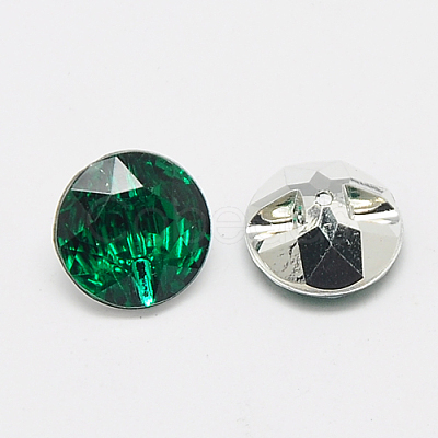 Taiwan Acrylic Rhinestone Buttons BUTT-F020-25mm-06-1