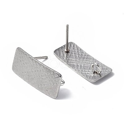 Non-Tarnish 304 Stainless Steel Stud Earring Finding STAS-B034-10P-1