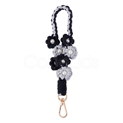 Hand-woven Flower Pendant Decorations KEYC-TAC0009-02KCG-07-1