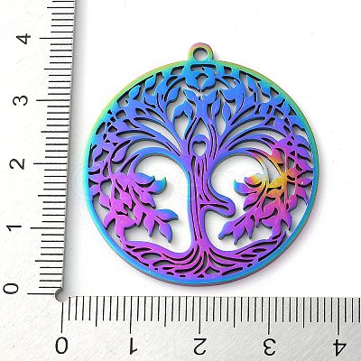 304 Stainless Steel Pendants STAS-R116-08RC-1