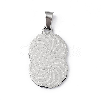 Non-Tarnish 201 Stainless Steel Pendants STAS-C072-01P-1