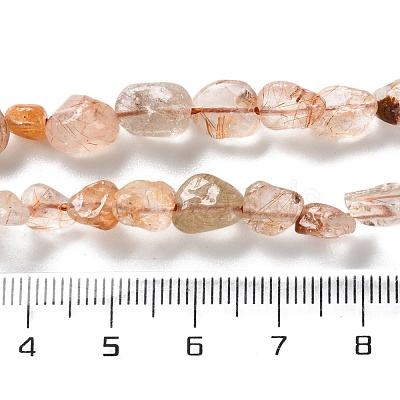 Natural Rutilated Quartz Beads Strands G-P497-01C-20-1