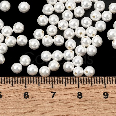Electroplated Shell Pearl Beads BSHE-B008-05A-4mm-1
