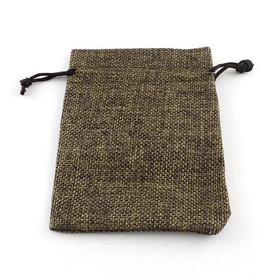 Burlap Packing Pouches Drawstring Bags ABAG-Q050-7x9-05-1