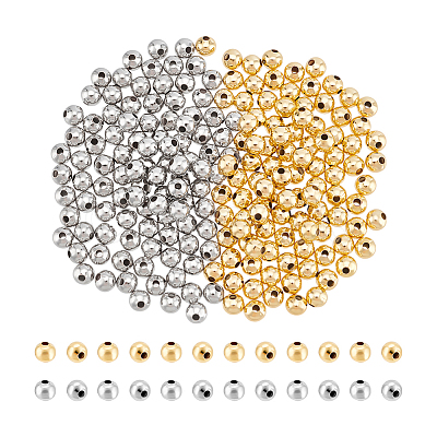 Rack Plating Brass Beads KK-UN0003-16B-1