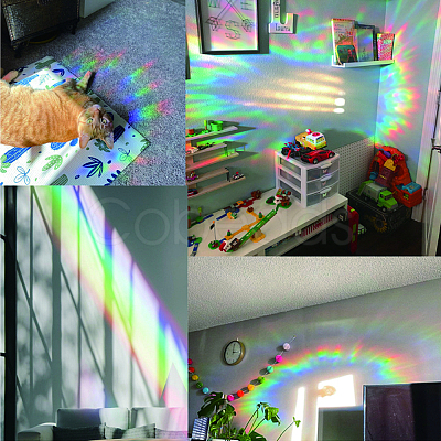 Waterproof PVC Colored Laser Stained Window Film Adhesive Stickers DIY-WH0256-053-1